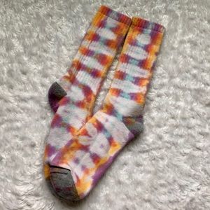 Tie dye sunset socks